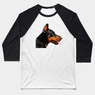 Doberman Pinscher Real life Portrait Baseball T-Shirt